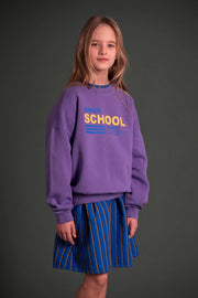 Sweatshirt mit „School“ Print