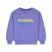 Sweatshirt mit „School“ Print