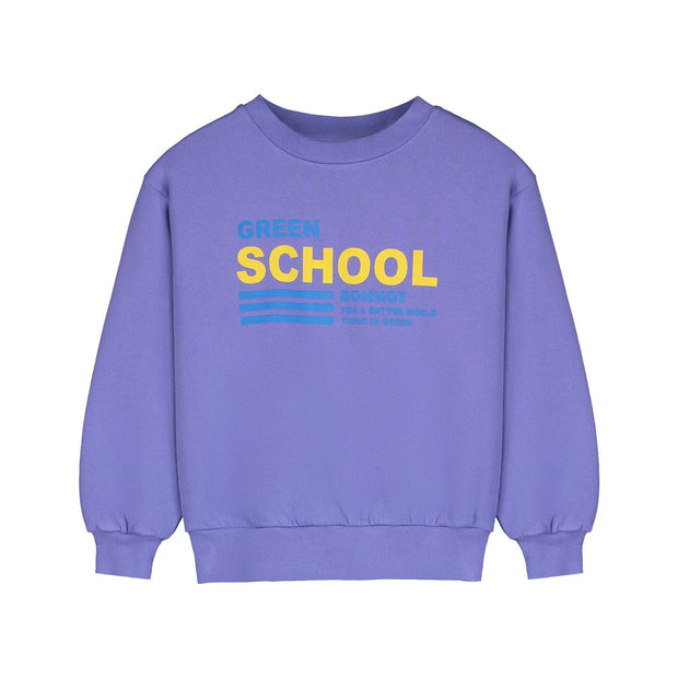 Sweatshirt mit „School“ Print