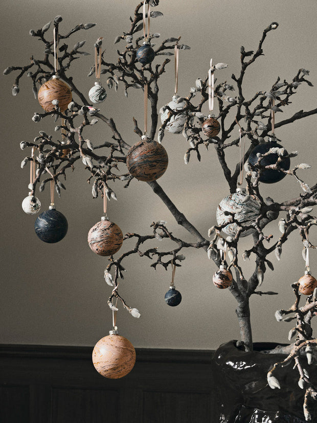 Weihnachtsschmuck Marble Baubles Small 8er Stk.