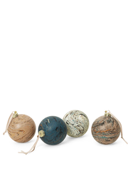 Weihnachtsschmuck Marble Baubles Large 4er Set