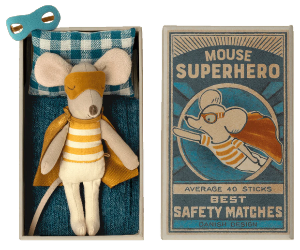 Super Hero Maus Kleiner Bruder mit Matchbox