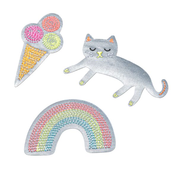 Reflektorsticker Rainbow Cat Ice zum Kleben