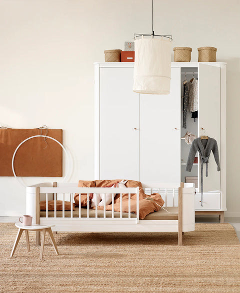 Wood Mini + Babybett inkl. Umbauset Juniorbett